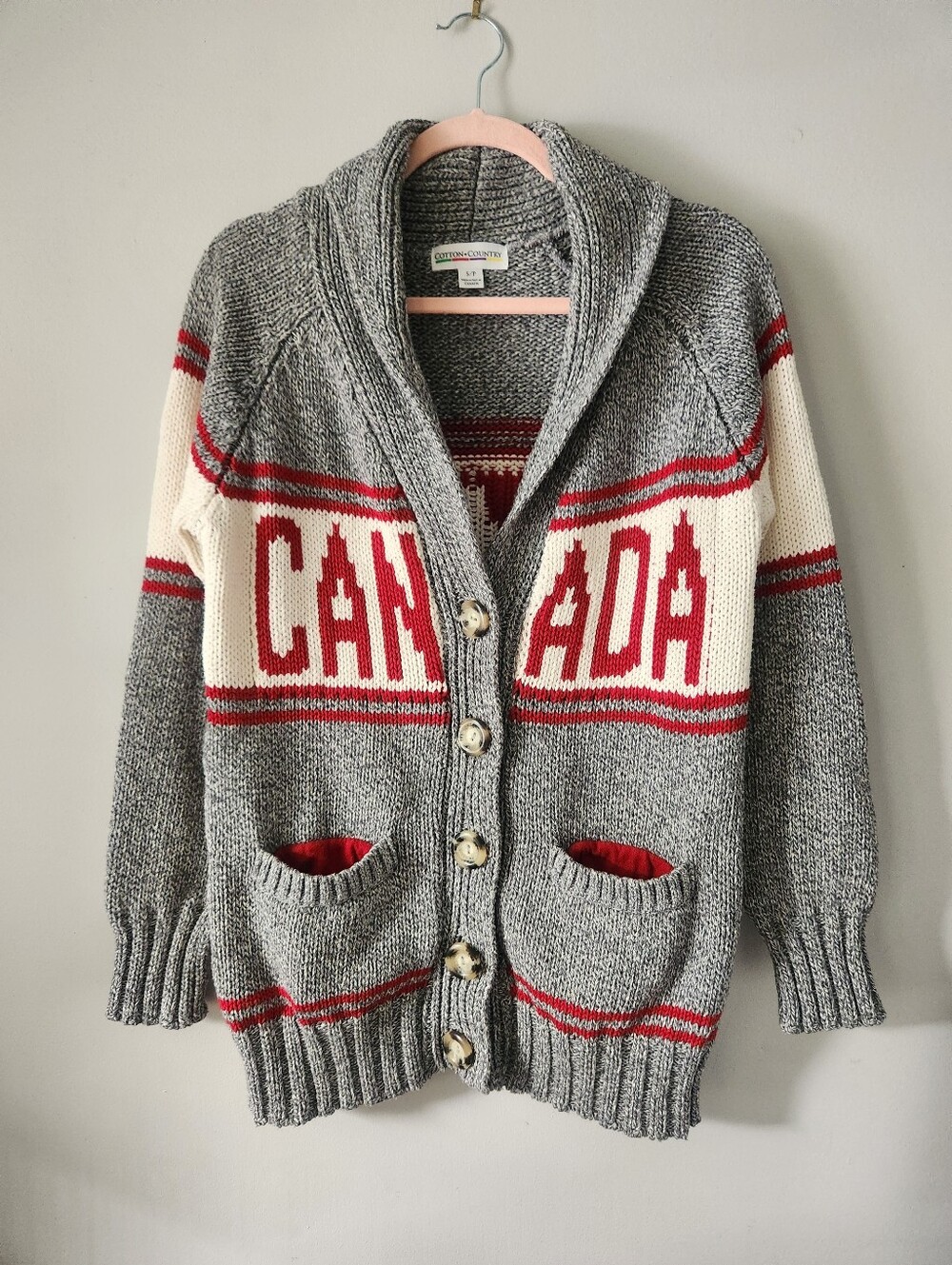 Cotton Country Knit Canada Cardigan